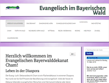 Tablet Screenshot of bayerischer-wald-evangelisch.de